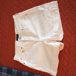 Free Assembly white high waisted shorts, size 4